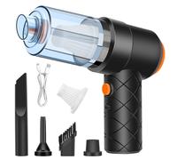 ABIULUM Mini Handheld Vacuum Cleaner, Portable Rechargeable Car Hoover | Lightweight Car Vacuum Cleaner Cordless, 4-in-1 Suction and Blower Function for Home, Car, Office, Keyboard, Pet Hair