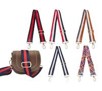 Abiyou 5 x Adjustable Shoulder Bag Straps, 3.8 cm Shoulder Strap for Handbags, Universal Replacement Strap, Wide Adjustable Shoulder Strap for Camera Handbags, Shoulder Bags