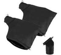 Abizarch 2Pcs Dust Collection Bag for 225 Model Mitre Saws Black Dust Bag with Zipper Adjustable Dust Collector Bags Universal Anti-dust Cover Bag for Tank Belt Sander Edge Planer Diagonal Saw