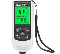 Abizarch Paint Thickness Gauge Meter Fe/NFe Probe Coating Thickness Gauge Professional Multifunctional Car Paint Depth Gauge Test Precise HW-300PRO for Car Automatic Detection(black) (white)