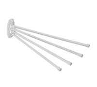 ABJ Universal Bathroom Kitchen Towel Rail Rack with Movable Arms (4 arms white)