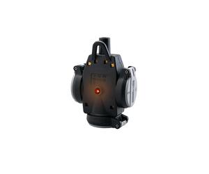 ABL 3-Way Hanging Connector Solid Rubber IP54 Grey/Black - 1173-563