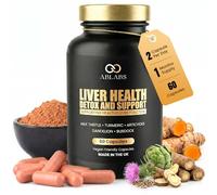 Ablabs Liver Complex Capsules - Natural Liver Health Support, Detox & Regeneration with Milk Thistle, Dandelion Root Extract, Turmeric & Artichoke Extract - Liver Cleanse & Energy Boost