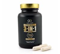 Ablabs Magnesium Capsules 3-in-1 - Triple Magnesium Complex with Glycinate, Malate & Citrate Elemental Magnesium Tablets per Serving - Supports Sleep, Energy, Muscle & Digestion - 120 Capsules