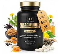 Ablabs Miracle Sea Moss Capsules - 6-in-1 Irish Sea Moss & Bladderwrack Complex with Ashwagandha, Black Seed Oil & Turmeric with Black Pepper - High Strength Iodine Supplement