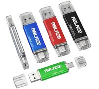 ABLAZE USB C Flash Drive 32GB 5 Pack Dual USB 3.0 Stick USB Type-C High-Speed Memory Stick Thumb Drive Data Storage for USB C Smartphones Tablets Macs TC Car and Laptop (5 colors)