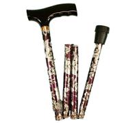 Able2 Folding Walking Stick Burgundy 74-84 cm