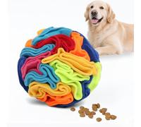 Ablechien Snuffle Ball - Snuffle Ball for Dogs Snuffle Mat, Mentally Stimulating Toys for Blind Dogs Stress Relief Dog Treat Ball with Storage Bag Machine Washable