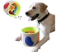 Ablechien Snuffle Mat in Another Form, Snuffle Dustbin for Dogs with Non-Slip Bottom, Dog Slow Feeder Bowl, Snuffle Mat for Dogs Encourages Natural Foraging Skills 8”x6”