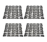 Abledance 160Pcs U-Shaped Clamp for Hair Extensions Wig Clips DIY Comb Black Frame