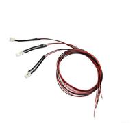 Ableholy 3-Pack 3mm Flickering LEDs Red Orange Yellow with 20cm Wire, 9-12V DC Pre-Wired Lights for Model Train Layouts and Dioramas