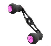 Ableholy Aluminum Alloy Fishing Reel Handle 99mm with EVA Grip, Lightweight 32g, Compatible with A and D Brand Reels (Pink)