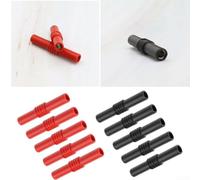 Ableholy Brass 4mm Banana Coupler Female to Female PVC Shell | 10-pack mixed colors, female-to-female design, extends cable length, for ideal for DIY projects, school labs