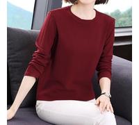 Ableholy Casual Round Neck Long Sleeve for top for Daily Wear Casual Round | Smooth round neck, solid color design, for versatile layering piece, fits M to 2XL, daily essential