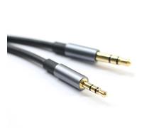 ABLET 150cm Gold Plated Design 3.5mm to 2.5mm Male Car Auxiliary Cable Cord Headphone audio Cable Compatible with Bose headphone, for JBL headphone, Smartphone Tablet MP3 Player Black