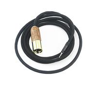 ABLET 4-pin XLR Balanced Male 7N OCC Copper Silver Plated Cord 4-pin XLR Balanced Cable Compatible with Sennheiser HD598 HD598 SE, HD560s HD598 Cs, HD598 SR, HD599 Headphone Walnut Wood Shell