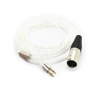 ABLET HiFi Cable with 4-pin XLR Balanced Male Compatible with Denon AH-D600, AH-D7200, AH-D7100, Meze 99 Classics, Focal Elear Headphones Silver Plated Replacement Audio Upgrade Cable