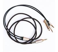 ABLET Replacement Cable Compatible with Hifiman Sundara, Arya, Ananda, HE4XX, HE-400i (Latest Version) Headphones 3.5mm / 6.35mm to Dual 3.5mm Connector Jack Male Cord 1.5m/4.9ft