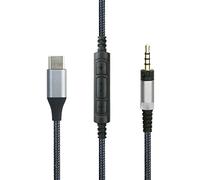 ABLET USB C Audio Cable Compatible with Sennheiser HD4.40 HD4.40BT HD4.50 HD400S Headphone, Remote Volume Mic Compatible with iPhone 15/15 Plus/15 Pro, Compatible with iPad 10th/9th/Pro/Air/mini