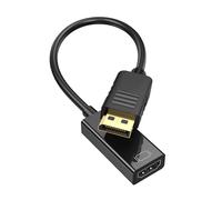 ABLEWE DisplayPort to HDMI Adapter, 4K@30Hz High Resolution DP(DisplayPort) Male to HDMI Female High Speed Transmission Video Audio Converter for GPU, Laptop, PC, Monitor, TV