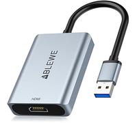 ABLEWE USB to HDMI Adapter for Mac OS, Aluminum HDMI to USB Audio Video Converter for PC Laptop Projector HDTV,Support Mac OS,Win10/8.1/8/7,Chrome OS(Not Support Linux)