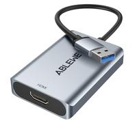 ABLEWE USB to HDMI Adapter, Upgraded Aluminium HDMI to USB 3.0.2.0 Audio Video Graphics Converter Cable for PC Laptop Monitor Projector Desktop TV, Support Mac OS, Windows 10/8.1/8/7