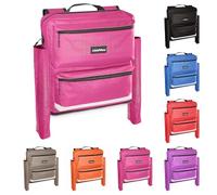 AbleWear Mobility Scooter Bag with Crutch Pockets - Pink | Mobility Scooter Accessories | Expandable Storage | Disability Aids | Scooter Bag | Electric Mobility Scooter Bag | Bag for Mobility Scooter