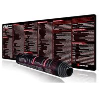 ablieve Large Mouse Pad XL - Unique Desk Mouse Mat with Built-in Vim Cheat Sheet - Easy to Clean Mouse and Keyboard Pad with Comprehensive Vim Shortcut for Software Engineers