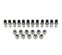 ABLNLPYOC 5/20/100 Sets GX12 GX16 GX20 Socket Male Female Docking Panel Connector Circular 2/3/4/5/6/7/8/9/10/12/14 Pin(GX20 Fixed,100SETS(M FE)_4P)