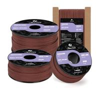 Abma Cord 2mm Paracord 30m Nylon Rope 3 Strands Type I Cord for DIY, Camping, Outdoor - Max. 90kg (200lbs) - Chocolate Brown
