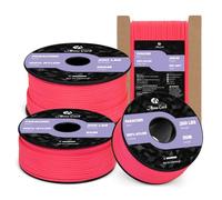 Abma Cord 2mm Paracord 50m Nylon Rope 3 Strands Type I Cord for DIY, Camping, Outdoor - Max. 90kg (200lbs) - Neon Pink