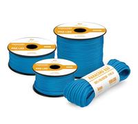 Abma Cord 550 Paracord 4mm 15m Rope 7 Strands Type III Parachute Cord for Crafting, Camping, Survival, Outdoor - Max. 250kg - Blue