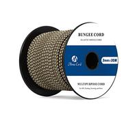 Abma Cord Bungee Cord 3mm 30M Elastic Shock Cord 100% Stretch Elastic Bungee Rope for Tarpaulin, Trailer, Backpack, Tent Pole, Kayak - Multi Camo