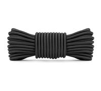 Abma Cord Bungee Cord 5mm 10M Elastic Shock Cord 100% Stretch Elastic Bungee Rope for Tarpaulin, Trailer, Backpack, Tent Pole, Kayak - Black