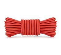 Abma Cord Bungee Cord 5mm 10M Elastic Shock Cord 100% Stretch Elastic Bungee Rope for Tarpaulin, Trailer, Backpack, Tent Pole, Kayak - Red