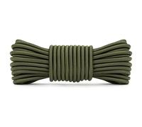 Abma Cord Bungee Cord 5mm 10M Elastic Shock Cord 100% Stretch Elastic Bungee Rope for Tarpaulin, Trailer, Backpack, Tent Pole, Kayak - Army Green