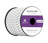 Abma Cord Bungee Cord 6mm 10M Elastic Shock Cord 100% Stretch Bungee Rope