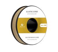 Abma Cord Elastic Cord 1mm x 30m Bungee Cord Elastic String Shock Cord Round Rope for Craft, Jewellery, Bracelet, Sewing, Backpack, Tent Poles, Camping - Khaki