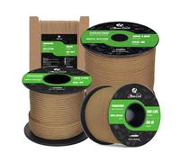 Abma Cord Paracord 2mm 15m 100% Nylon Rope 1 Strand Type I Parachute Cord - Max. 45kg (100lbs) - Coyote Brown