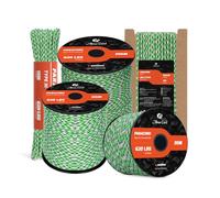 Abma Cord Paracord 4mm 30m 100% Nylon Rope 9 Strands Type III Parachute Cord for DIY, Camping, Survival, Outdoor - Max. 280kg - Island