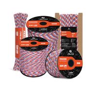 Abma Cord Paracord 4mm 30m 100% Nylon Rope 9 Strands Type III Parachute Cord for DIY, Camping, Survival, Outdoor - Max. 280kg - Liberty