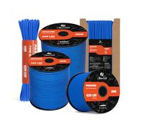 Abma Cord Paracord 4mm 50m 100% Nylon Rope 9 Strands Type III Parachute Cord for DIY, Camping, Survival, Outdoor - Max. 280kg - Dark Blue