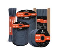 Abma Cord Paracord 4mm 50m 100% Nylon Rope 9 Strands Type III Parachute Cord for DIY, Camping, Survival, Outdoor - Max. 280kg - Navy Blue