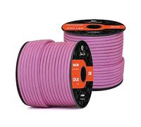 Abma Cord Paracord 620 lbs 4mm 9 Strands 100% Nylon 30M - Neon Pink & Sky Blue