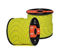 Abma Cord Paracord 620 lbs 4mm 9 Strands 100% Nylon 30M - Reflective Neon Yellow