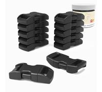Abma Cord Paracord Bracelet Buckles 120pcs x 10mm (3/8") Paracord Buckles Clips Side Release Plastic Buckles for Bracelets, Crafts and DIY