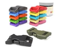 Abma Cord Paracord Bracelet Buckles 36pcs x 16mm (5/8") Paracord Buckles Clips Side Release Plastic Buckles for Bracelets, Crafts and DIY