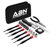 ABN 25-Piece Tri-Fold Mini Tool Set for Dorm, Travel, Office, Home - Basic Tool Kit with Case