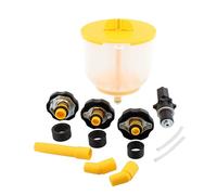 ABN AC Radiator Funnel Fill Kit - Spill Proof Coolant Flush Set Radiator Bleeding for Refilling Coolant No Spill Bleeder