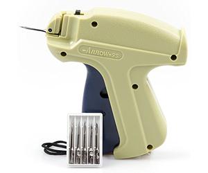 ABN Finest Clothes Tagging Tag Gun Price Labeller Labelling Machine Clothing Laundry Pricing Pricemarker Kit Fabric Tag Attacher Fasteners with 6 Stainless Steel Needles + 1000 Kimble Barbs 80mm